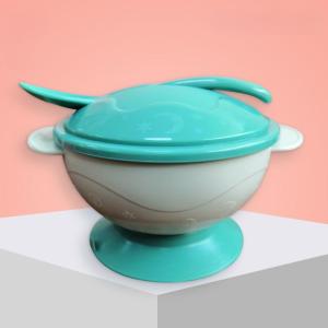 ถ้วยชามเซ็ต 3 ชิ้น ชุดเซ็ตชามข้าวเด็กแบบก้นดูด ถ้วยอาหารเด็กดูดติดโต๊ะ ป้องกันน้องปัดถ้วยข้าวหก