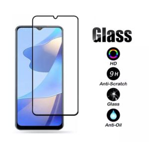 ANTI GORES KACA BLACK MATTE FULL LAYAR / TEMPERED GLASS FOR OPPO A52 / A92 / FULL LEM PELINDUNG LAYAR HP