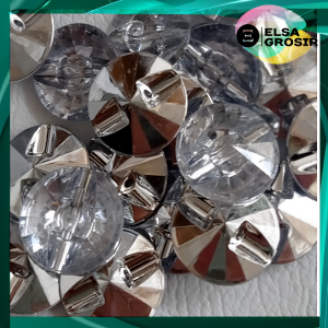 KANCING KRISTAL BENING | KANCING SOFA KRISTAL 22 MM | KANCING DIVAN KRISTAL | KANCING KURSI PENGANTIN