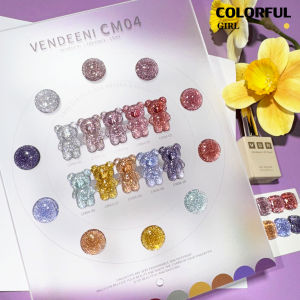 【พร้อมส่ง】VENDEENI   สีเจลแฟลช 10สี (《VENDEENI CM04》)สีเจลทาเล็บ สี แถม ชาร์ทสี ยาทาเล็บเจล  ชุดสี 10สี + ฟรีชาร์ทสี