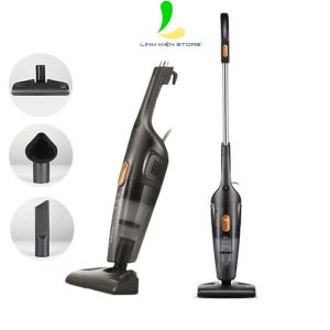 Máy Hút Bụi Cầm Tay Deerma DX115C - Cây Hút Bụi Mini Có Dây Với 3 Loại Đầu Hút Tiện Dụng