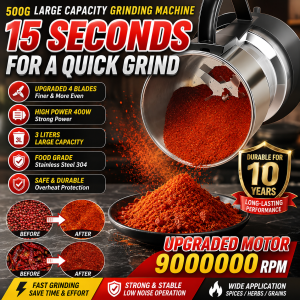 Alex  👍Smash in 8 seconds👍  400w electric spice grinder stainless steel coffee grinder electric coffee machine 磨粉机 研磨机 Cereal grinder machine Coffe Grinder Machine