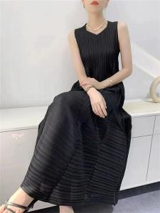 Chất lượng Nova⭐Một người một pleat⭐Mới Miyake váy xếp li thời trang tuổi giảm lỏng lẻo kích thước lớn trong dài bong bóng váy xếp ly