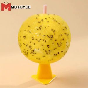Mojoyce bẫy ruồi giấm bay bẫy bóng đa chức năng dính hình cầu bẫy cam quýt hình cho ruồi giấm hoverfly Gnat