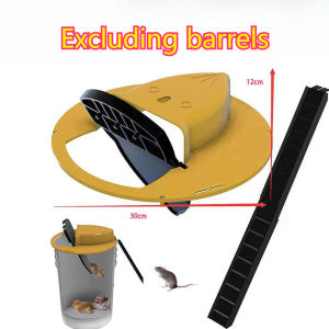 Pest Control mouse cage Intelligent Mouse Trap Automatic Reset Bucket For Traps Mice Rat Traps With Flipping Sliding Lid Safe