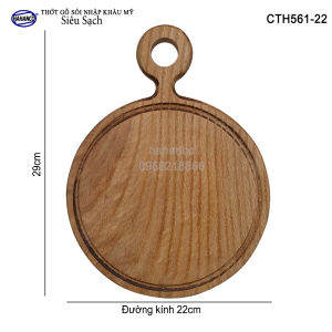 Thớt Khay Gỗ Sồi HAHANCO Thớt Thái Thức Ăn/ Trang Trí/ Đựng Thức Ăn/ Derco - CTH561