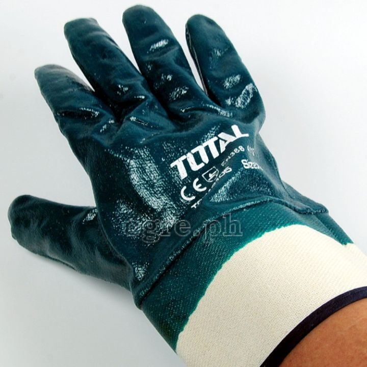 Total TSP12105 Nitrile Fully-Coated Industrial Safety Gloves XL