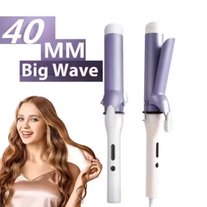 FOCANO 40MM Professional Ceramic J-Shape Rotating Big Wave Curling Iron Electric Curling Iron Hair Styling Tools Salon Styling Tools