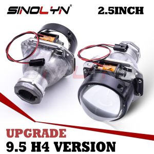 Sinolyn 2.5 Inch 9.5 H4 Bi Xenon Projector Lenses For H4 Headlight Upgrade Car Lenses Use D2S D2H HID LED Lamps Car Accessories