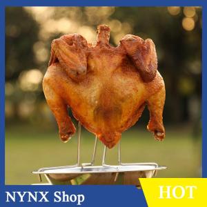 [NYNX] Rang Nướng Đứng Gà Rang Nướng Giá Nhà Bếp Ngoài Trời BBQ Công Cụ Thép Carbon Không Dính Nướng Gà Tấm