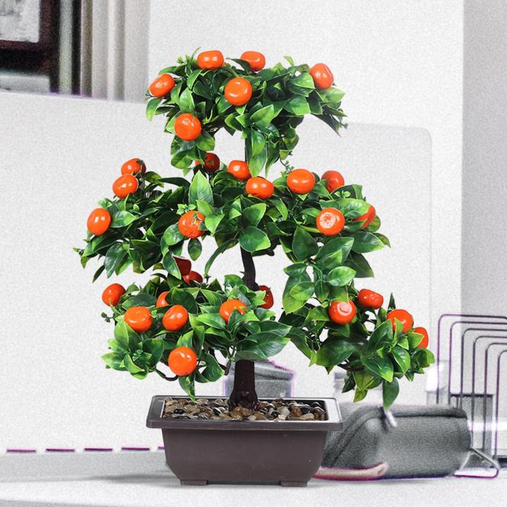 Dovewill Artificial Fruit Tree Bonsai 13inch Tall for Indoor Outdoor