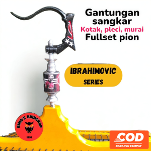 Gantungan Sangkar Kotak Motif IBRAHIMOVIC Cantolan Sangkar Burung Gantungan Sangkar Murai 1 pcs