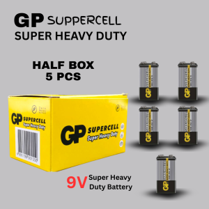 GP Supercell Heavy Duty Long Lasting Durable Original 9V Square Battery Bateri Petak [1Box-10Pcs]