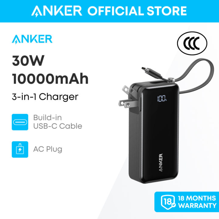 Anker Power Bank 10000mAh USB-C 3-in-1 Anker Power Bank 3in1 USB-C