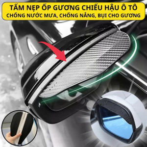 Set 2 Ốp Gương Chiếu Hậu Xe Hơi Chống Nước Mưa Nẹp dán kính chiếu hậu ô tô chống nắng bụi