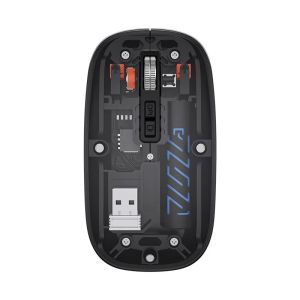 Transparan mouse wireless 2 in 1 silent klik bluetooth 5.1 slim new model magnetic mouse