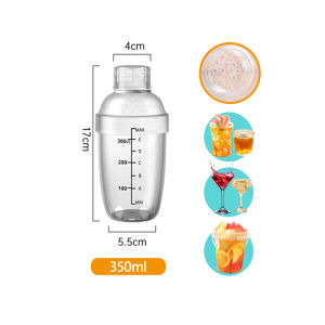 350ml/500ml/700ml/1000ml Shaker Bar Home Kitchen Multifunction Utensil Tea Coffee Milk Mixer Shaker Cup Drink With Scale Botol Penggoncang