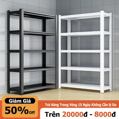 MIKI Giá đỡ 100% bằng thép Kệ Sắt V Để Hàng Đa Năng 345 tầng 90 x 30 x 180cm