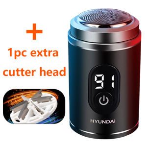 🔝 original korea hyundai brand rechargeable electric shaver men shaving machine cutting hair trimmer clipper beard for barber waterproof face razor mens mini travel portable scrape knife women private part shavers shop replaceable blade underarm