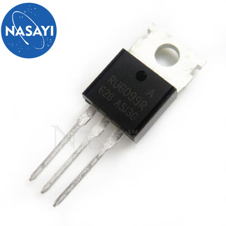 5 Pezzi RU6099R RU6099 TO-220 &ndash; Transistor 120A 60V &ndash; Nuovi Di Fabbrica