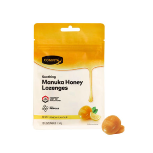 Comvita UMF™ 10+ Manuka Honey Lozenges – Lemon Flavor | 12 Pack | Propolis Menthol & Peppermint | Soothing Hard Candy for Sore Throat Voice Care & Immune Support