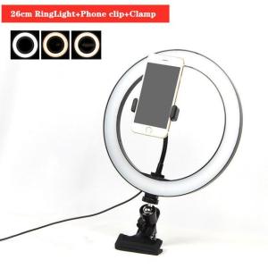 ✅100% Original Smilee Selfie Ring Light Photo Studio Photography Dimmable W/ Clip stand