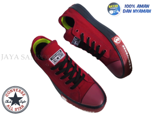 SEPATU SNEAKERS PRIA SEKOLAH SMP SMA FULLHITAM ALLSTAR BLACK SCHOOL LOW PREMIUM