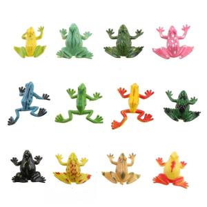 12pcs Model for Frog Vivid Frogs Nature Science Learning Figurine Prank Props Window Display Biology Class Education Toy