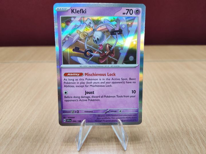 klefki pokemon card value 096/198 - Scarlet & Violet - discard all Pokmon Tools from your opponents Active Pokmon Klefki Holo Rare - 96/198