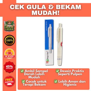 Lancing Device Original Magic Star Pen Lancet Pena Tembak Terapi Bekam Plastik Merk Magic Star