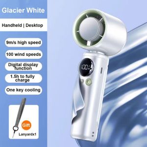 High speed cooling fan handheld fan 199 speed adjustment cooling Rechargeable Mini Fan electric fan for office