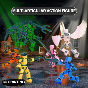 Lucky 13 Action Figure Multi Jointed Movable Robot Toy 3D Printed Toys Dummy 13 Mechanical Style DIY