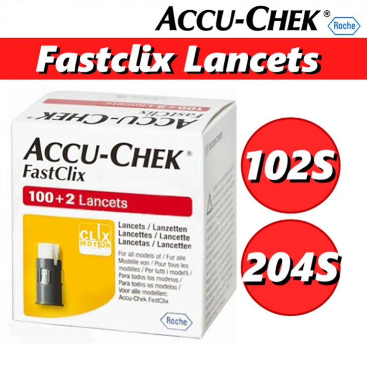 ACCUCHEK FASTCLIX LANCETS 102'S / 204'S Lazada Singapore