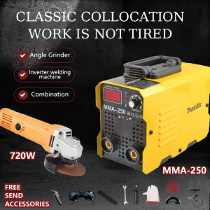 Electric Angle Grinder 720W/780W/850W Inverter Welding Machine MMA-250 Set Original Package Free Accessories