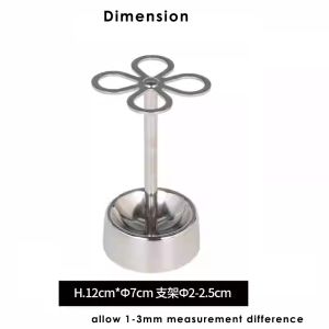ArtLiving Stainless Steel Toothbrush Holder Four Leaf Clover Toothbrush Stand 4 Slot Brush Holder