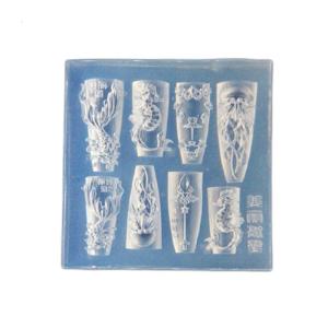 Nail Designing Silicone Molds with Marine Whale and Shell Motifs for Home Manicure Professional Nail Art Supplies