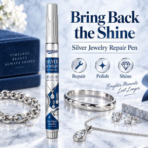 Silver Polishing Repair Pen Jewelry Care Tool for Dull Tarnished Surface and Minor Scratch Marks Easy Use for Rings Necklaces Bracelets and Silver Accessories