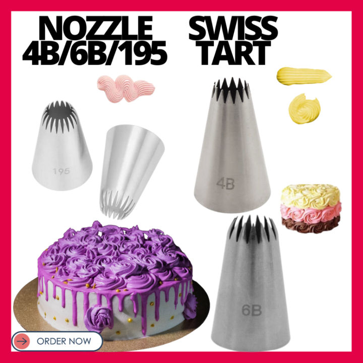 4B/6B/195) Icing Piping Nozzle 864 Pastry Tip Stainless Steel Cake