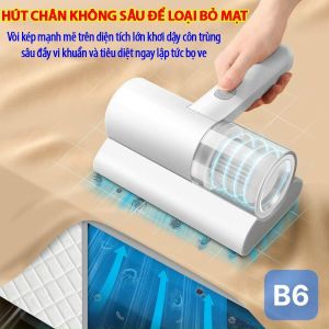 Máy Hút Bụi Cầm Tay CHIGO Hút Bụi Sofa Nệm Giường Chăn Đệm Diệt Khuẩn Bằng Tia Uv Lực Hút Mạnh Chống Ồn Tiện Lợi
