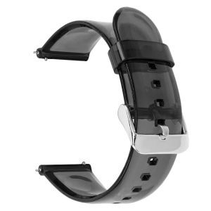 Zhangeer Fashion Quick Release Transparent Resin watch Strap Softness Flat Interface Universal Straps Light And Waterproof Men Women Watchbands 20mm 22mm With Spring Pins and Tool