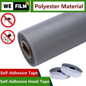 Self-Adhesive Window Screening Adjustable Anti-Insect Fly Bug Mosquito Window Mesh Prevent Dengue Fever Anti Insect Screen MosquitoFlies Net with Stick
