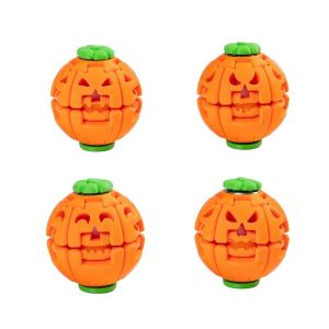 FLYING 3D Printed PLA Pumpkin Fidget Toy Press to Rotate Rotating Structure Rotating Stress Ball Pumpkin Shape Press Spinner Toy Desktop Fidget Toy