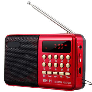 【3-day delivery】 Rechargeable FM Radio Portable Music Player with USB SD TF Card MP3 Playback Built-in 18650 Rechargeable Battery Mini Handheld Speaker for Home Outdoor Travel Camping Emergency Kitchen Use