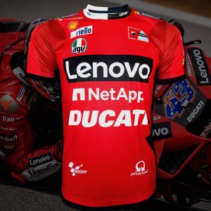 เสื้อยืดคอกลม T-shirt MotoGP Ducati Lenovo เสื้อโมโตจีพี ดูคาติ เลโนโว่ #MG0017 รุ่น Jack Miller#43 ไซส์ S-5XL