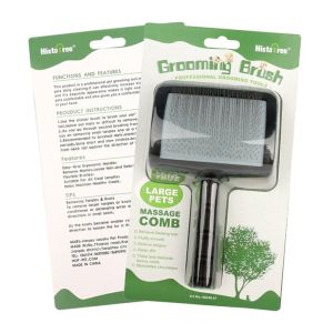 LETIGO With Rounded Ends Stainless Steel Teeth For Tangles and Loose Fur Pet Fur Clean Massage Removes Mats Dog Comb Grooming Combs Pet Dematting Comb Pet Cleaning Brush