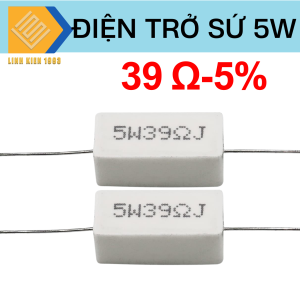[ SET 3 CON ] Điện Trở Công Suất 39 Ohm 5W Điện Trở Sứ 5W Sai Số 5% Điện Trở 39 Ohm