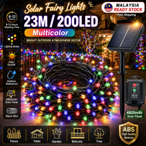 Ready Stock Solar LED Fairy String Lights 33M 300LED 23M 200LED Outdoor Waterproof Garden Christmas Wedding Decoration
