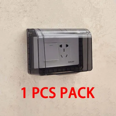 【 Buy 1 Take 1】Outlet Protector Cover Socket Waterproof Cover Paste Toilet Waterproof Box Splash -proof Box Transparent Power Socket Protection Cover