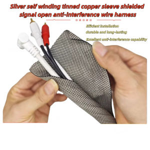 Expandable Tin Plated Copper Braid / Open Weave Shielding Tube - EMI Signal Shield For Wire Harness & DIY Electronics Easy Install Multiple Sizes
