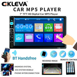 EKLEVA 2 din Universal car radio 7 HD Car Multimedia Player 2 DIN Touch Screen Auto audio Stereo MP5 Bluetooth USB TF FM camera Backup Monitor